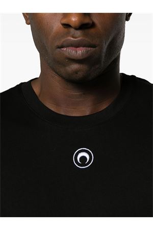 T-shirt Crescent Moon in cotone nero MARINE SERRE | MTT077ACJER0009BK99